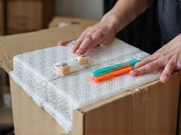Collaborateur effectuant l’emballage